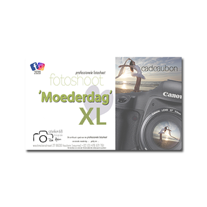 cadeaubon fotoshoot Moederdag XL
